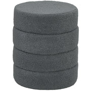 Pouf rotondo tondino ¨C zephmum ¨C velluto scuro ¦µ40x45H cm