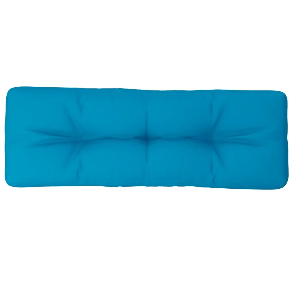 Cuscino per Pallet Blu Chiaro 120x40x12 cm in Tessuto 360627
