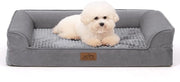 Letto per cani ortopedico per piccoli cani, divano per cani acqua resistente con laterali, letto per cani con schiuma supportiva con copertura rimovibile e lavabile, imbottitura acqua resistente e superficie antiscivolo