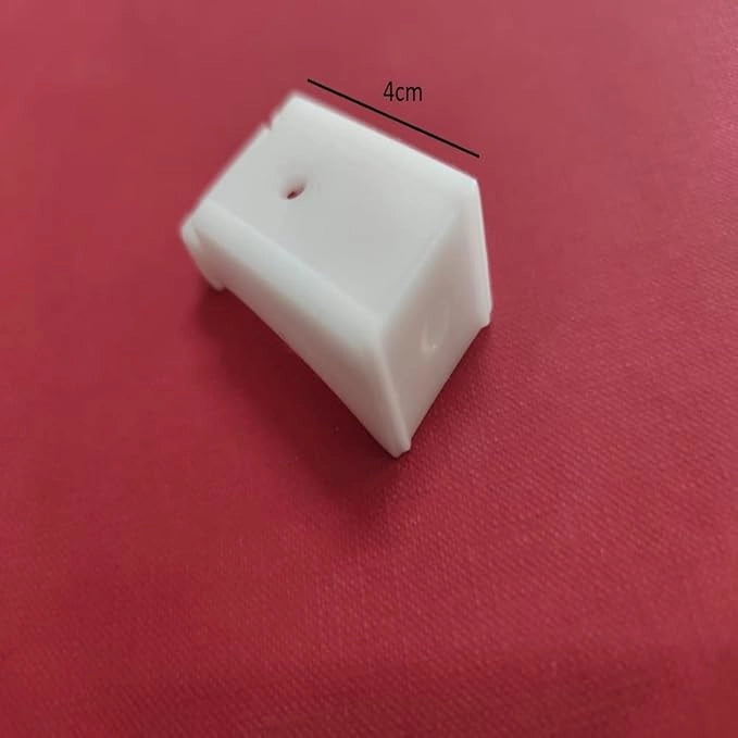 Supporto da 4cm a Parete/Soffitto per Tende e Binari, Nylon Bianco - Made in Italy 🇮🇹