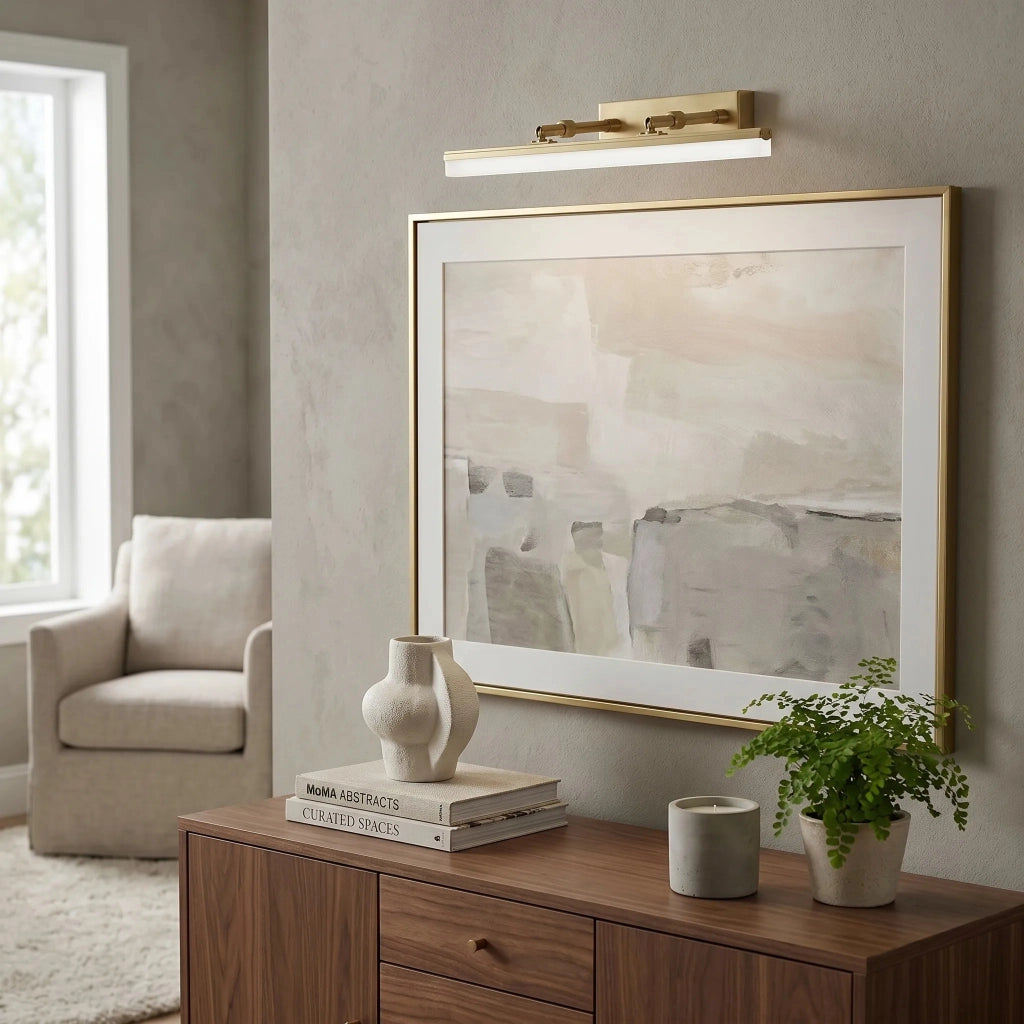 Applique Da Bagno Led APP1875-1W 40cm Brush Gold