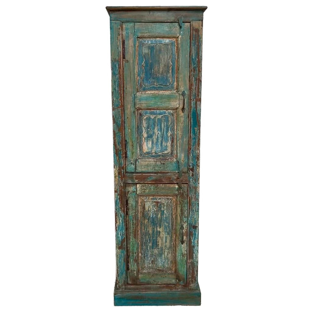 Credenziale in legno artigianale 57x36x191h cm