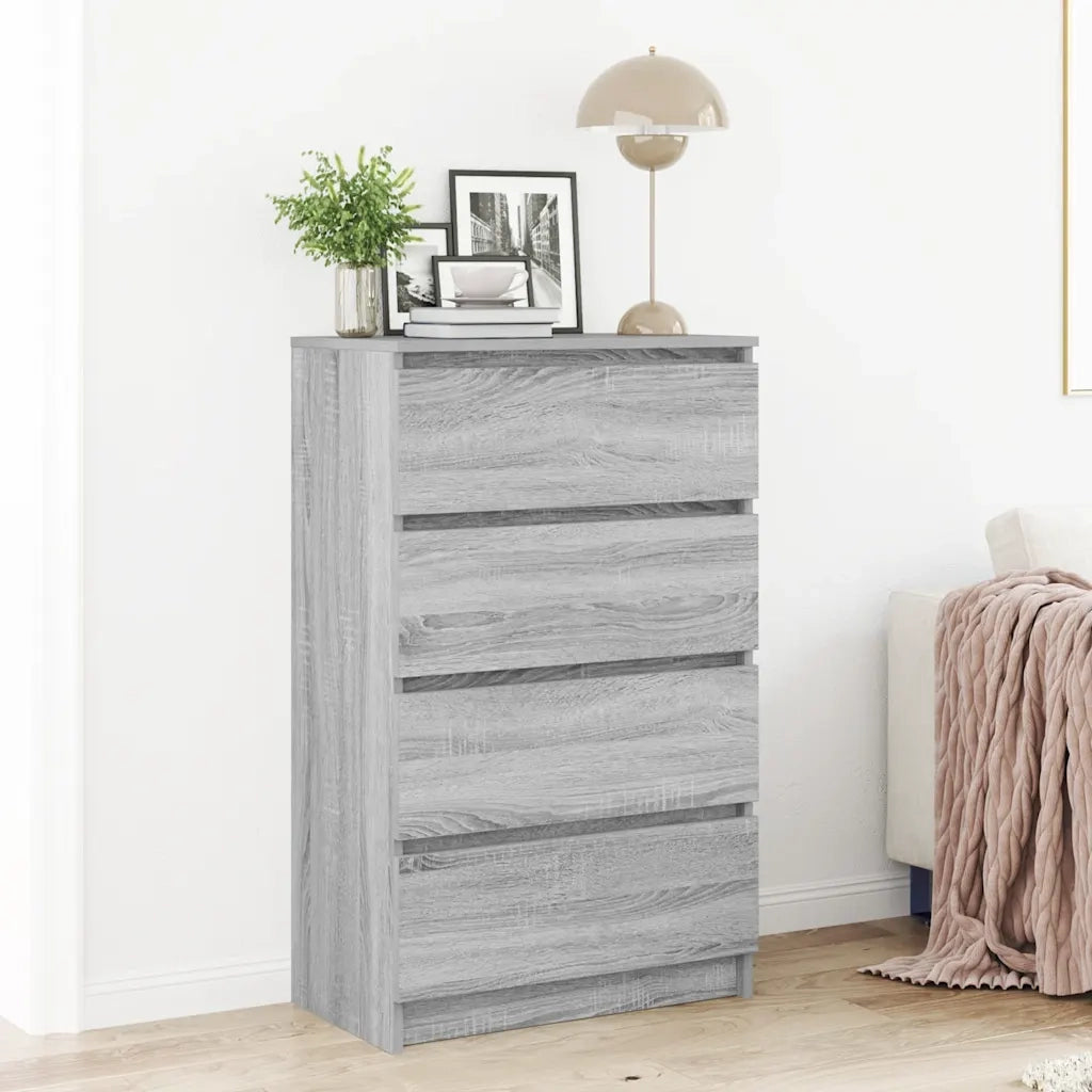 Credenza-Buffet-Armadio da cucina Grigio Sonoma 60x35x98,5 cm in Legno Multistrato