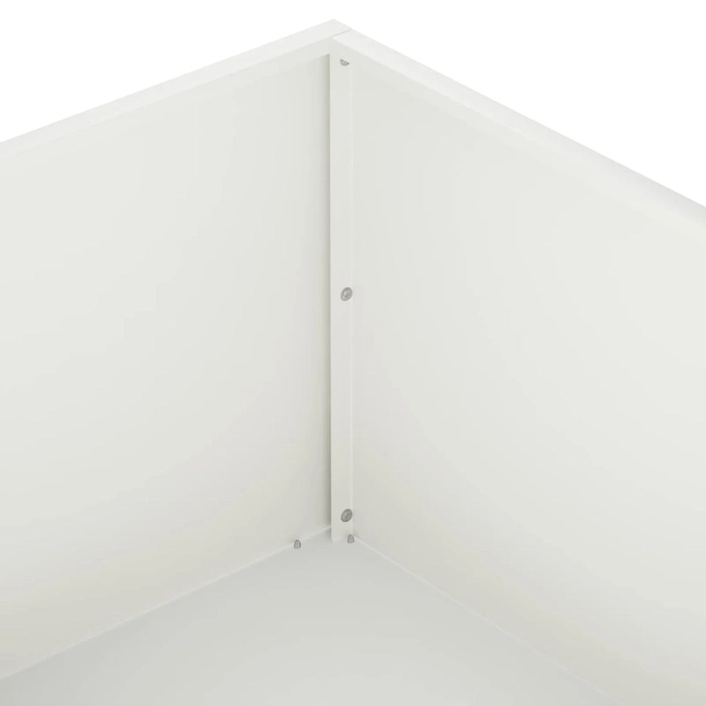 Vaso da giardino Bianco 80 x 80 x 30 cm 8005066