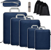 Organizzatore di compressione espandibile a 9 compartimenti, impermeabile, per organizzare bagagli o oggetti in casa o durante viaggi in mare
