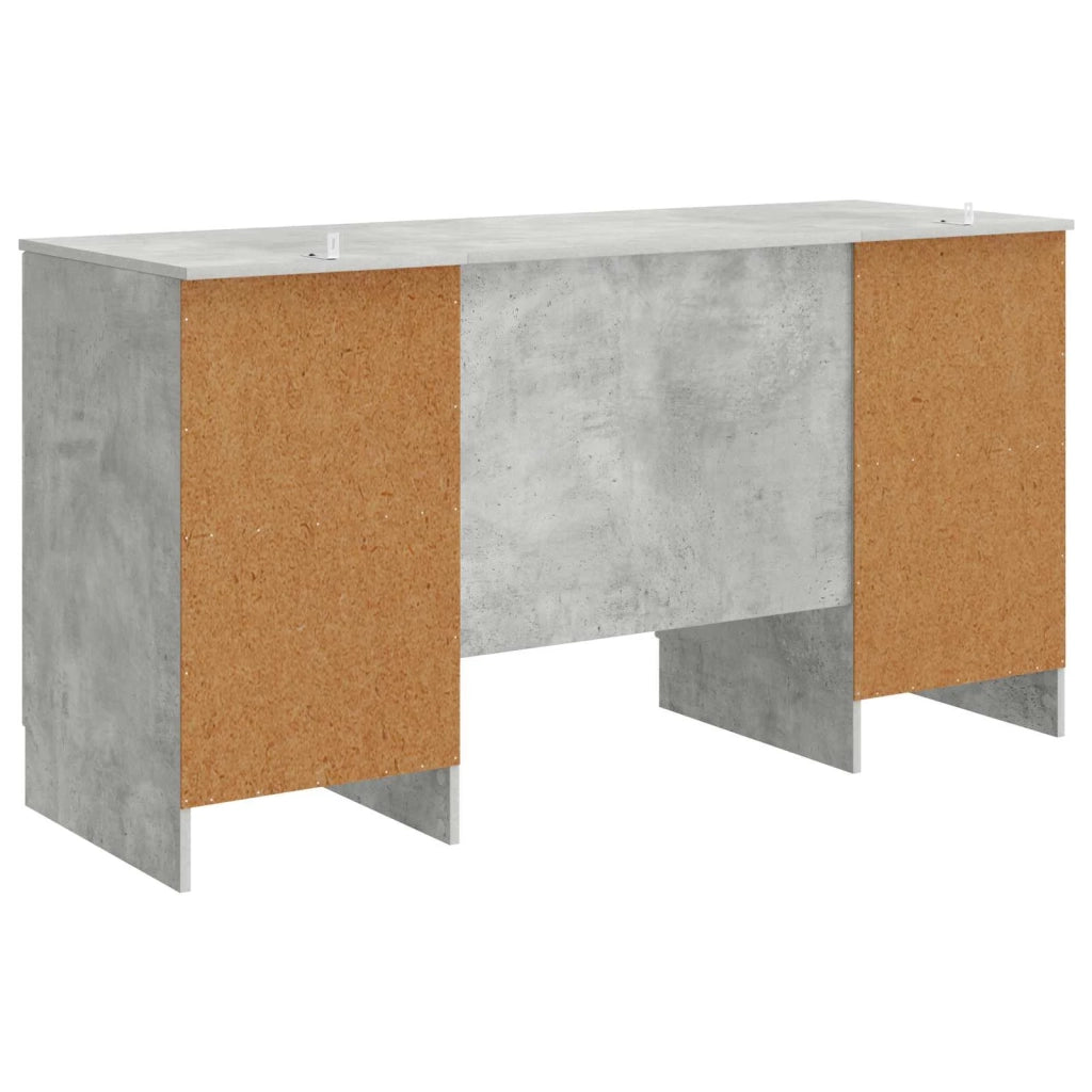 Scrivania con lo scaffale Grigio Cemento 142,5 x 50 x 75 cm 3414642