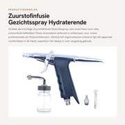 Spray per viso con infusione di ossigeno - a pennello - doppio effetto - idratante - ecosostenibile - progettato ergonomicamente - spazzola aerea