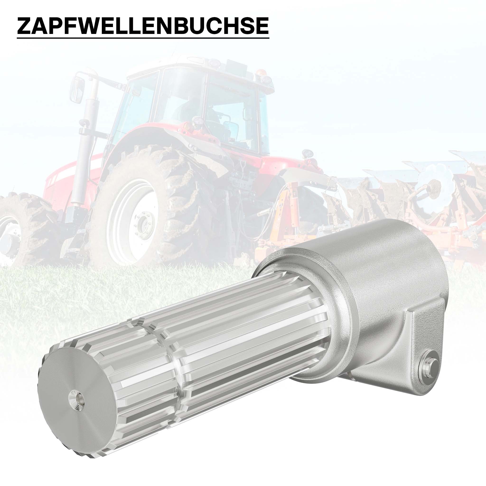 Boccola albero cardanico 160mm Attacco albero scanalato 1 3/8" 6D Albero uscita 1 3/8" 21D