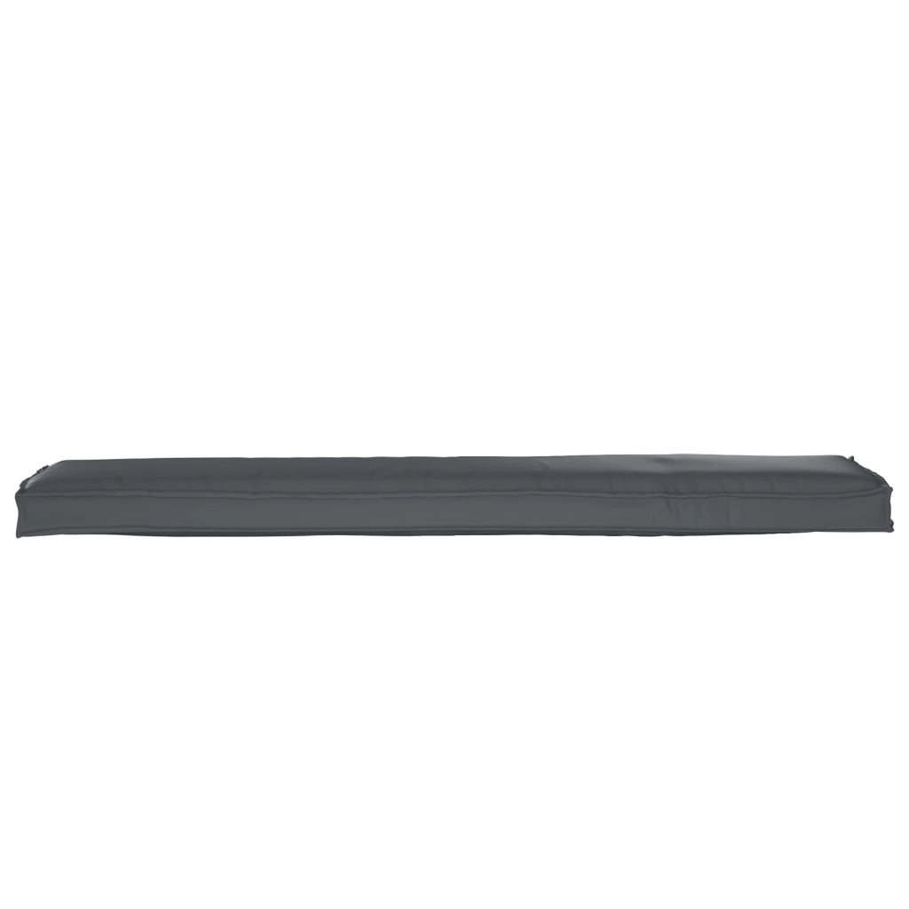 Cuscini per Panchina 2 pcs Antracite 180x40x8 cm Tessuto Oxford