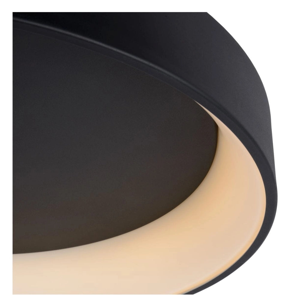Plafoniera Lucide Talowe LED 30W 3000K dimmer nera