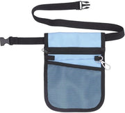 Heuptassen per infermiere con più tasche, cintura regolabile in blu