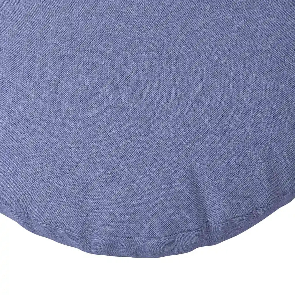 Cuscini per Seduta 2 pcs Blu jeans Ø50 x 19 cm Tessuto 42014171