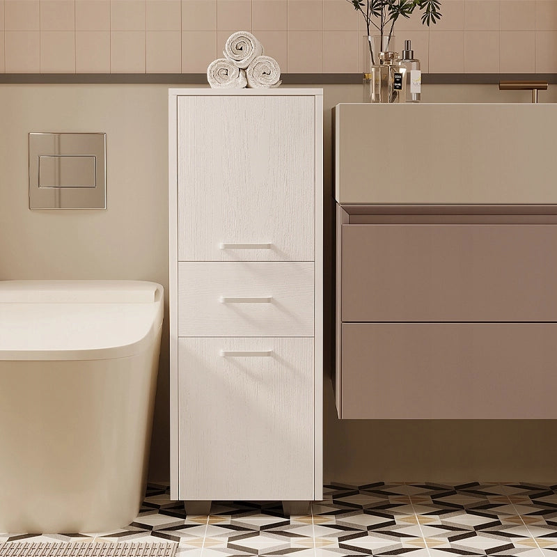 Funzionale mobiletto a 2 ante con cassetto, stile loft moderno, 86 cm