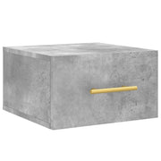 Comodino | Armadio da Notte | Mobiletto da notte a Muro Grigio Cemento 35x35x20 cm