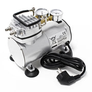 Compressore per aerografo AS20W, 1 cilindro, 4 bar, funzione di pompa per vuoto