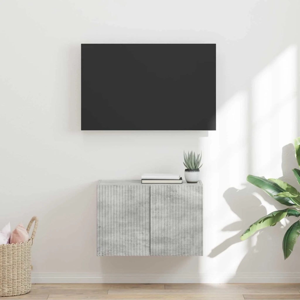 Mobile TV da parete Grigio cemento 59,5 x 31 x 40 cm 892335