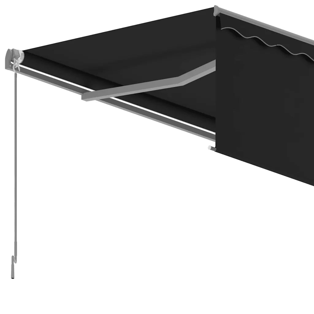 Tenda Sole Retrattile Manuale con Parasole 3,5x2,5 m Antracite 3069399