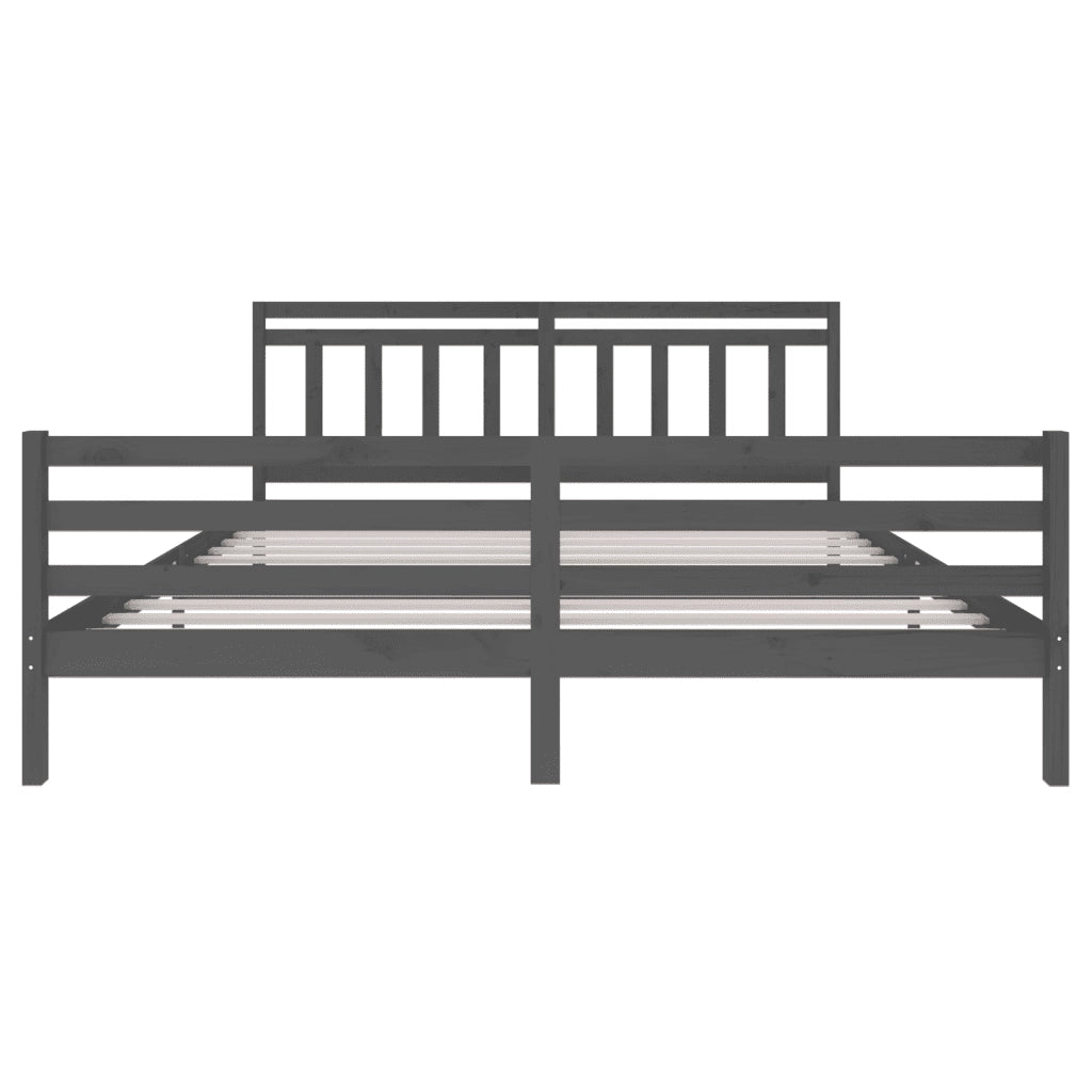 Giroletto Grigio in Legno Massello di Pino 200x200 cm 3100676