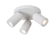 Faretto soffitto 3 luci bianco orientabile GU10 35W Lucide
