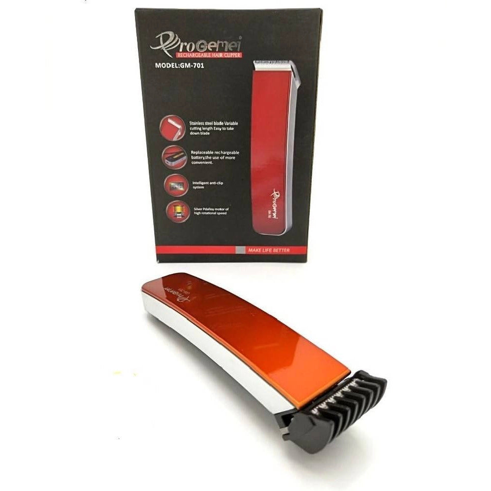 Trade Shop - Tagliacapelli Rasoio Barba Uomo Ricaricabile Regola Capelli Trimmer Geemy Gm-701 -