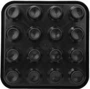 Supporto per Biliardo Nero - Capacità 16 Palloni - Solido e Duraturo - Accessorio per Sala da Biliardo - Alta Durata - Supporto per Palloni