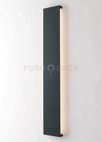APPLIQUE BIEMISSIONE LED RIBBON ANTRACITE 20W 2600LM 4000K IP65 11,5X2,6X72CM