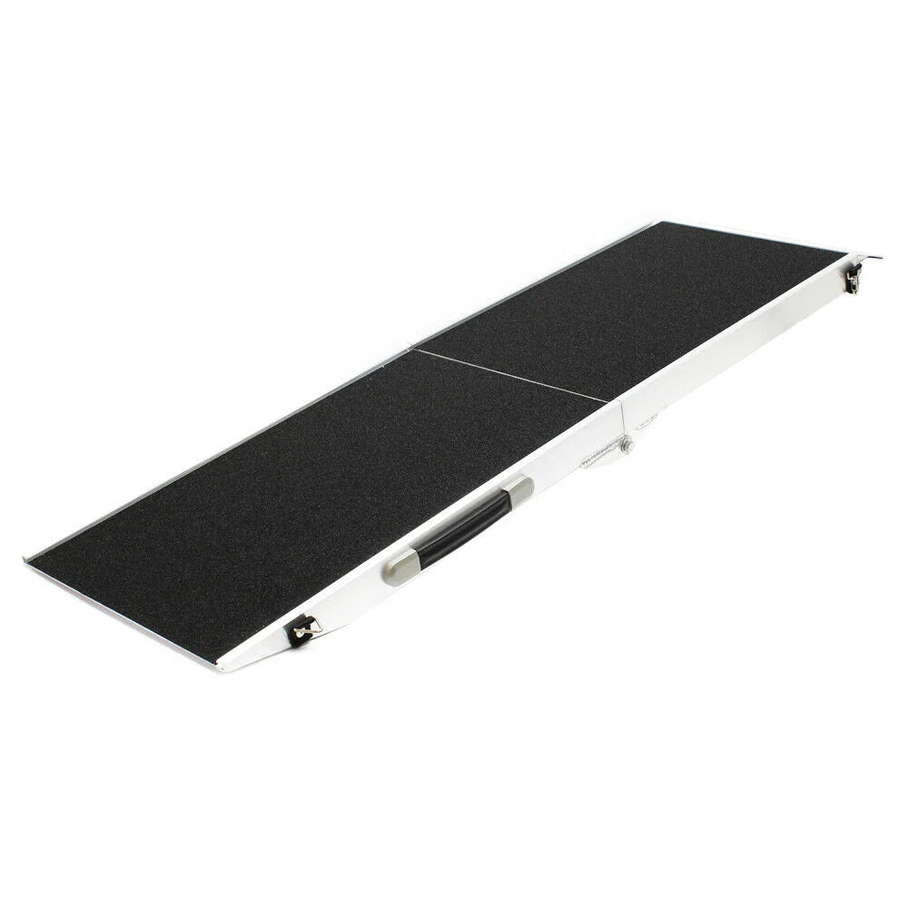 Rampa pieghevole in alluminio per cani capacità 110 kg superficie antiscivolo 183 x 48 cm 16_0000551