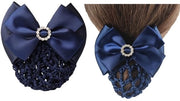 Clip per Capelli con Decorazioni in Cristallo Blu - Accessorio per Capelli - Barretta - Trecce - Donna - Ragazza - Decorazione - Decorazione per Capelli
