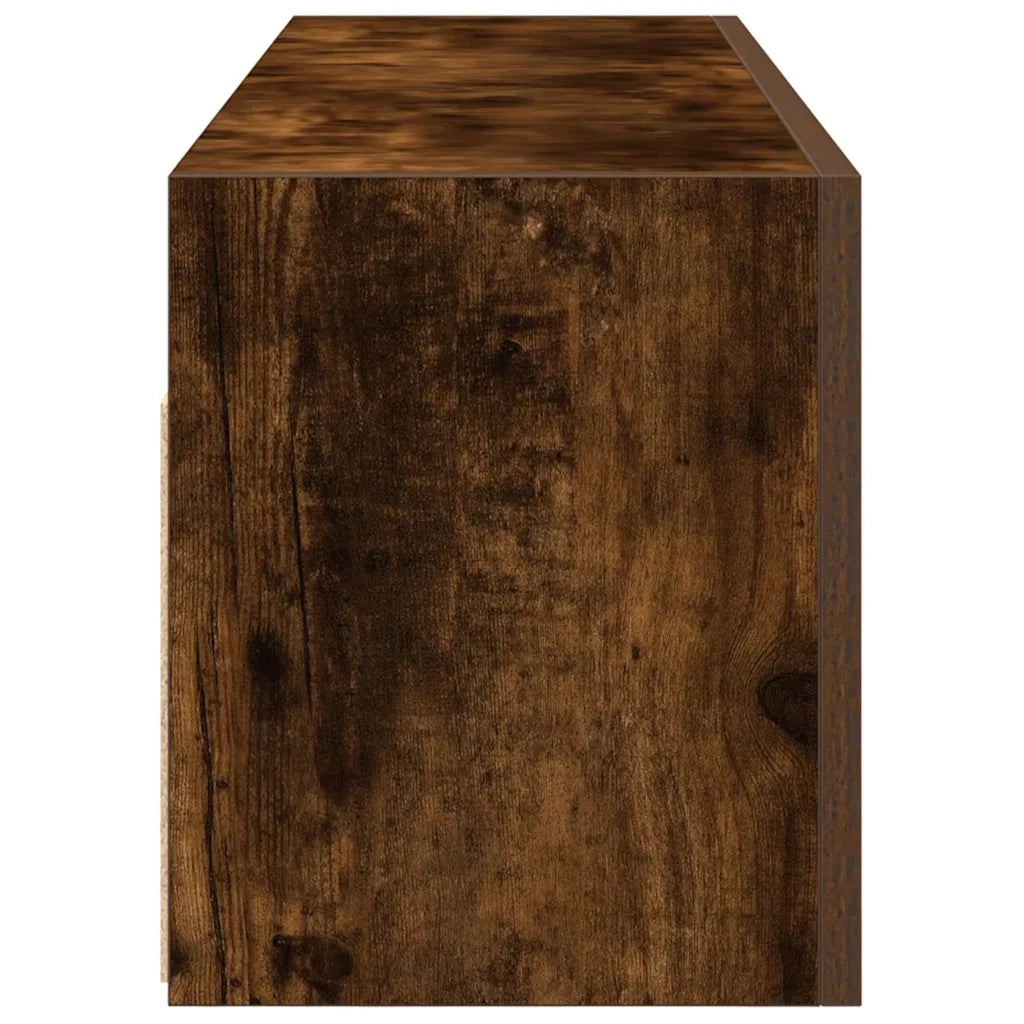 Armadietto Bagno Rovere Fumo 100x25x30 cm in Truciolato 860098