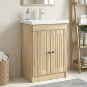 Mobiletto da bagno sotto il lavello Rovere Sonoma 890046
