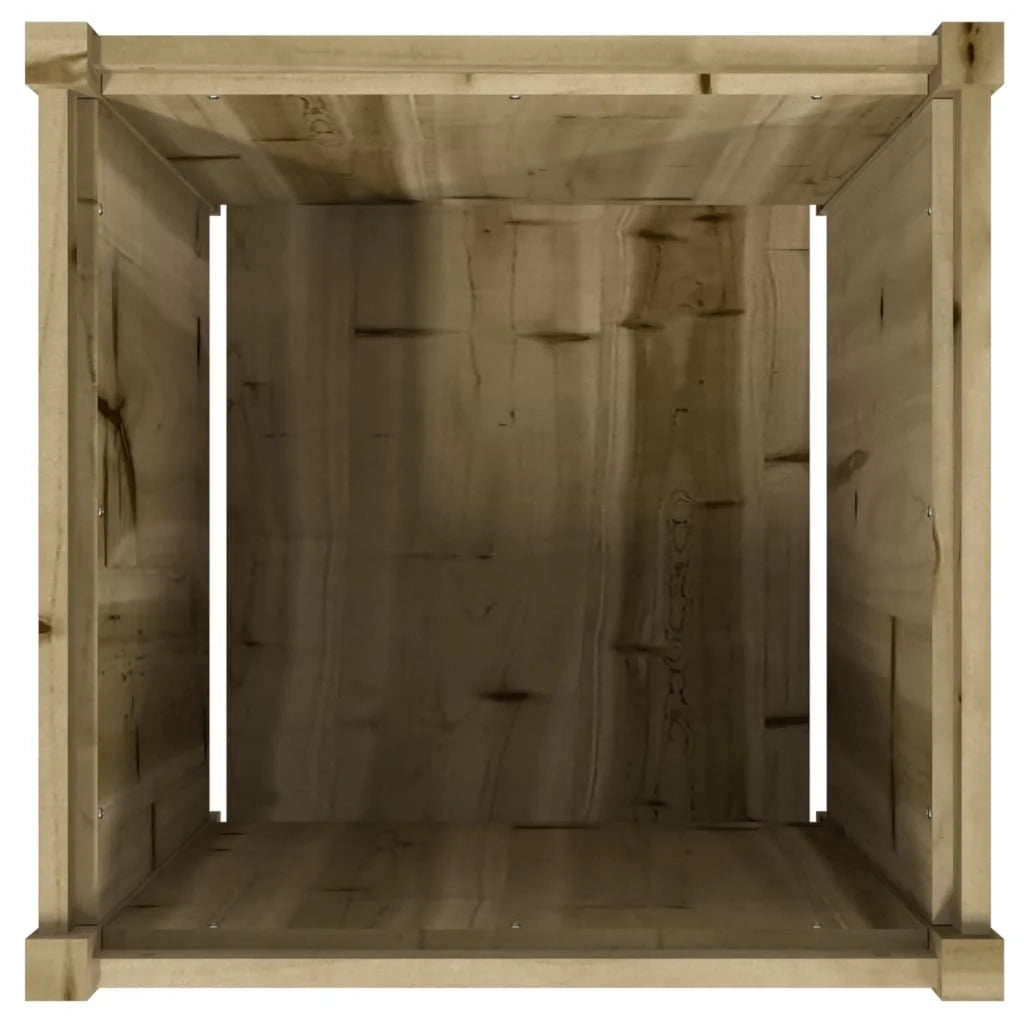Fioriera aiuola rialzata fioriera aiuola giardino terrazza set da 2 legno di pino impregnato marrone 02_0039027