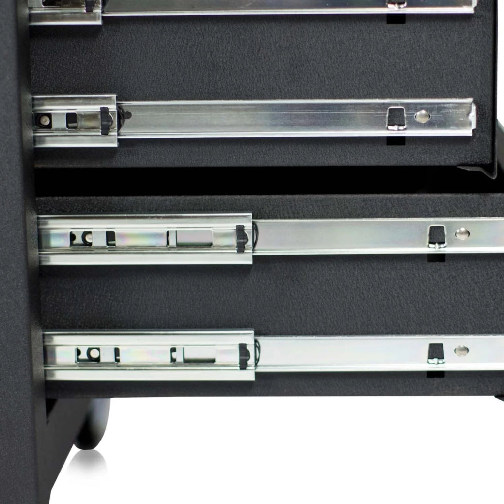 Carrello da officina, 7 cassetti, colore nero