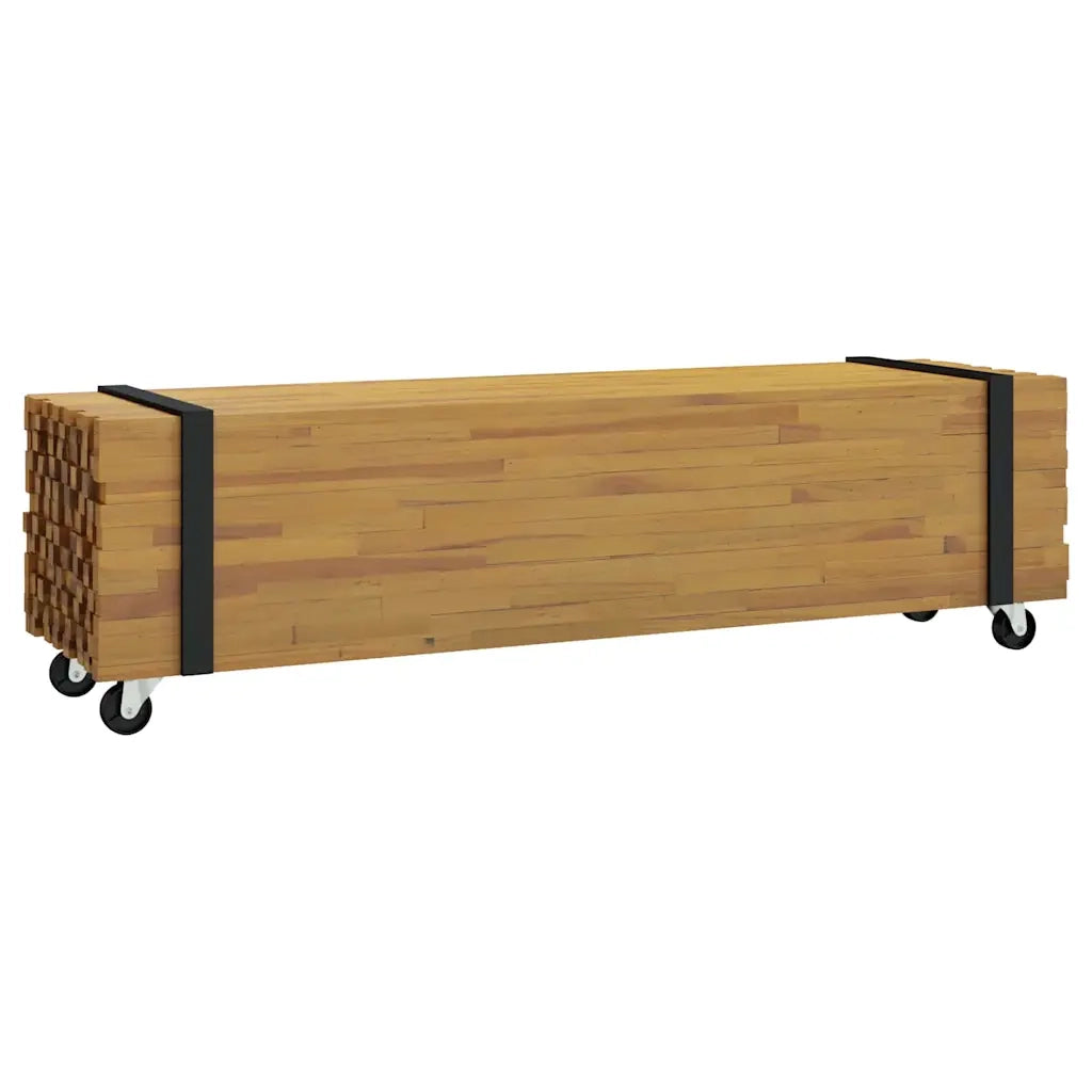 Supporto TV-Credenza per TV-Mobile TV Marrone 110 x 30 x 30 cm Legno di teak solido