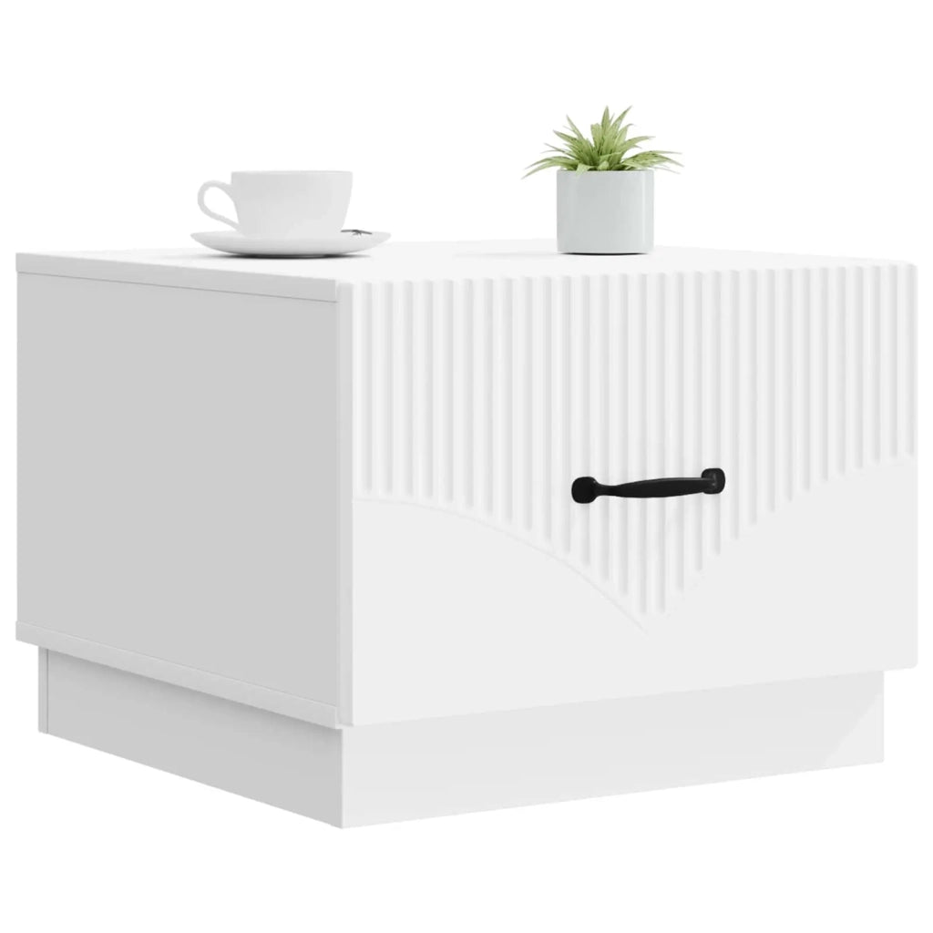 Tavolino da salotto Bianco 49 x 50 x 37 cm Legno ingegnerizzato 895425