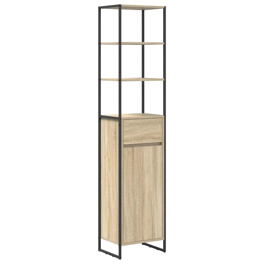 Set di mobili per il bagno Rovere Sonoma Legno multistrato 3403053