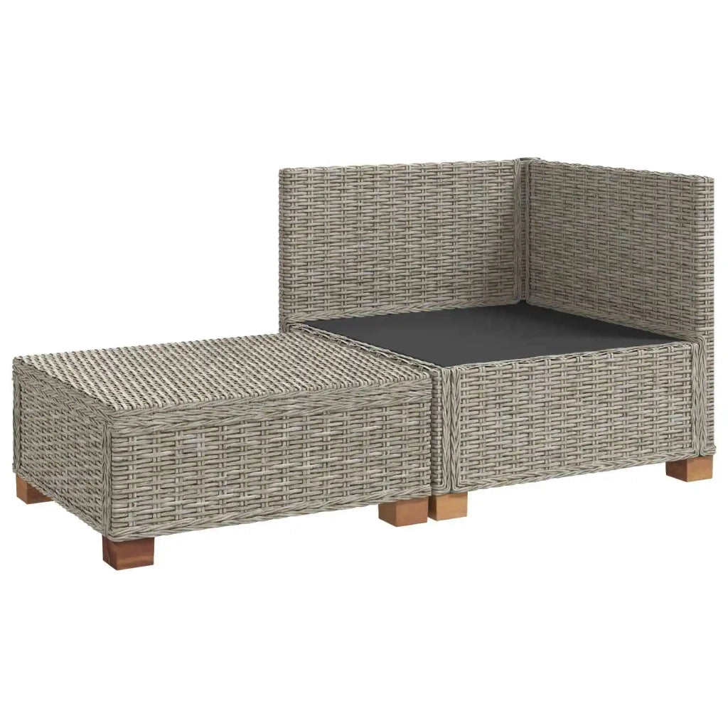 2 pz Set Lounge in Rattan con Cuscini GENDT Rattan naturale 42034404