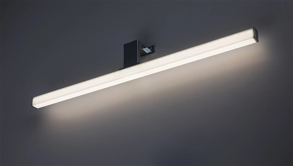 Applique bagno LED integrato Oliro cromo IP44 Rabalux