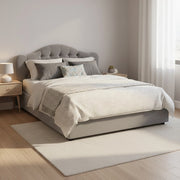 Letto Matrimoniale Alfer, Letto Matrimoniale Materasso Incluso Made in Italy, Grigio