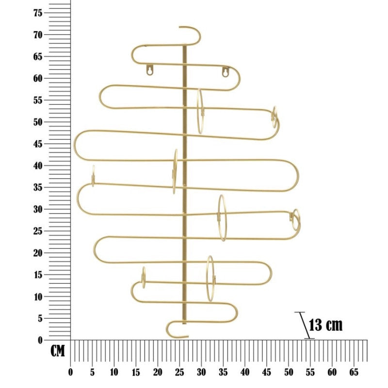 Porta Bottiglie Da Muro Alid cm 53x13x72