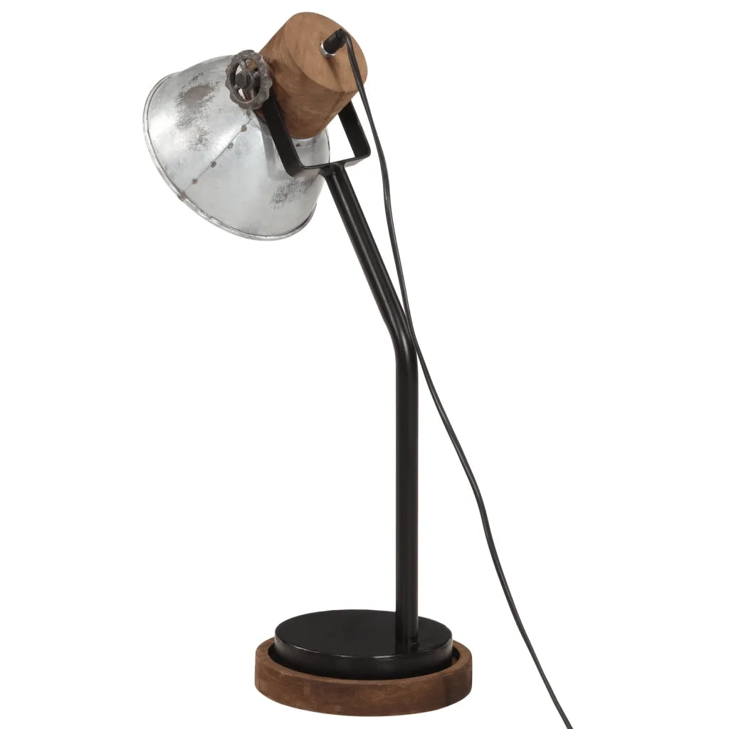 Lampada da Scrivania 25 W Argento Vintage 18x18x60 cm E27 371949