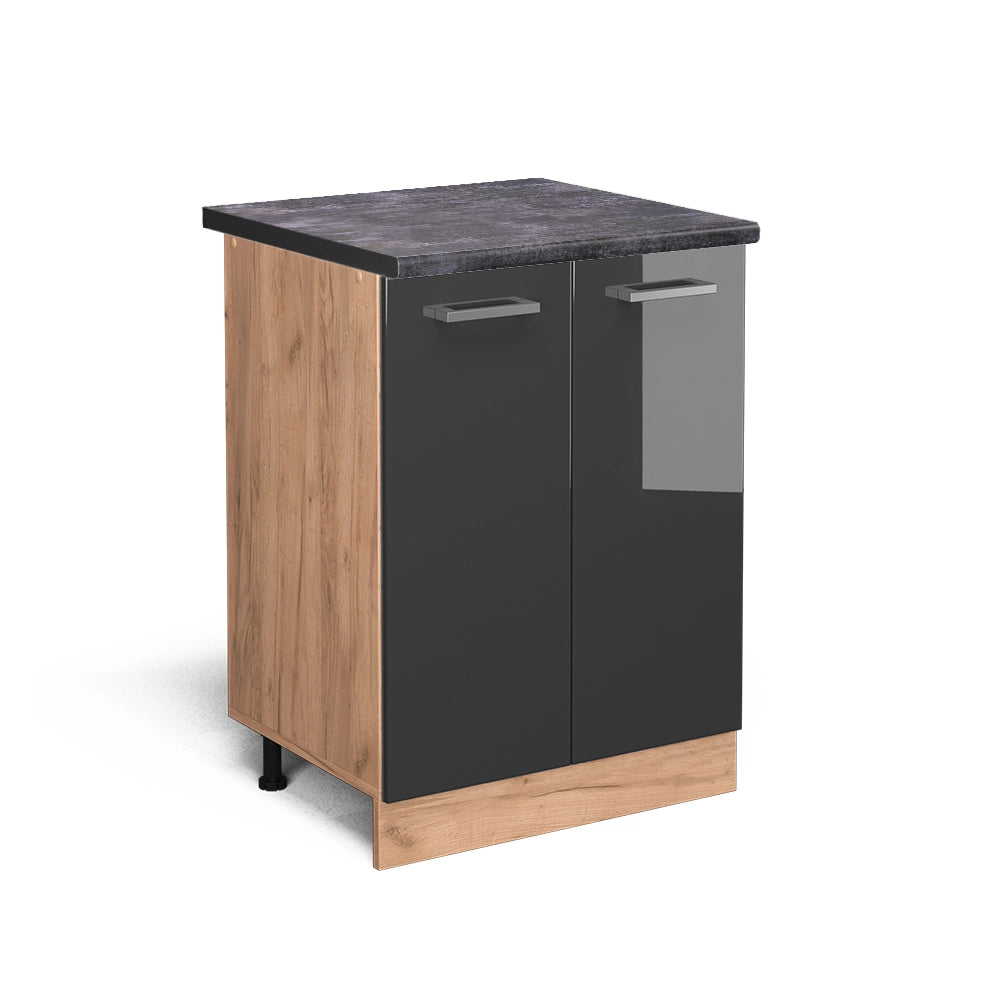 Vicco Mobiletto base cucina Antracite lucido 60 cm , PL Antracite