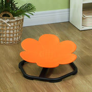 Sedia sensoriale girevole per bambini in plastica arancione, 55 x 55 x 26 cm, portata 50 kg
