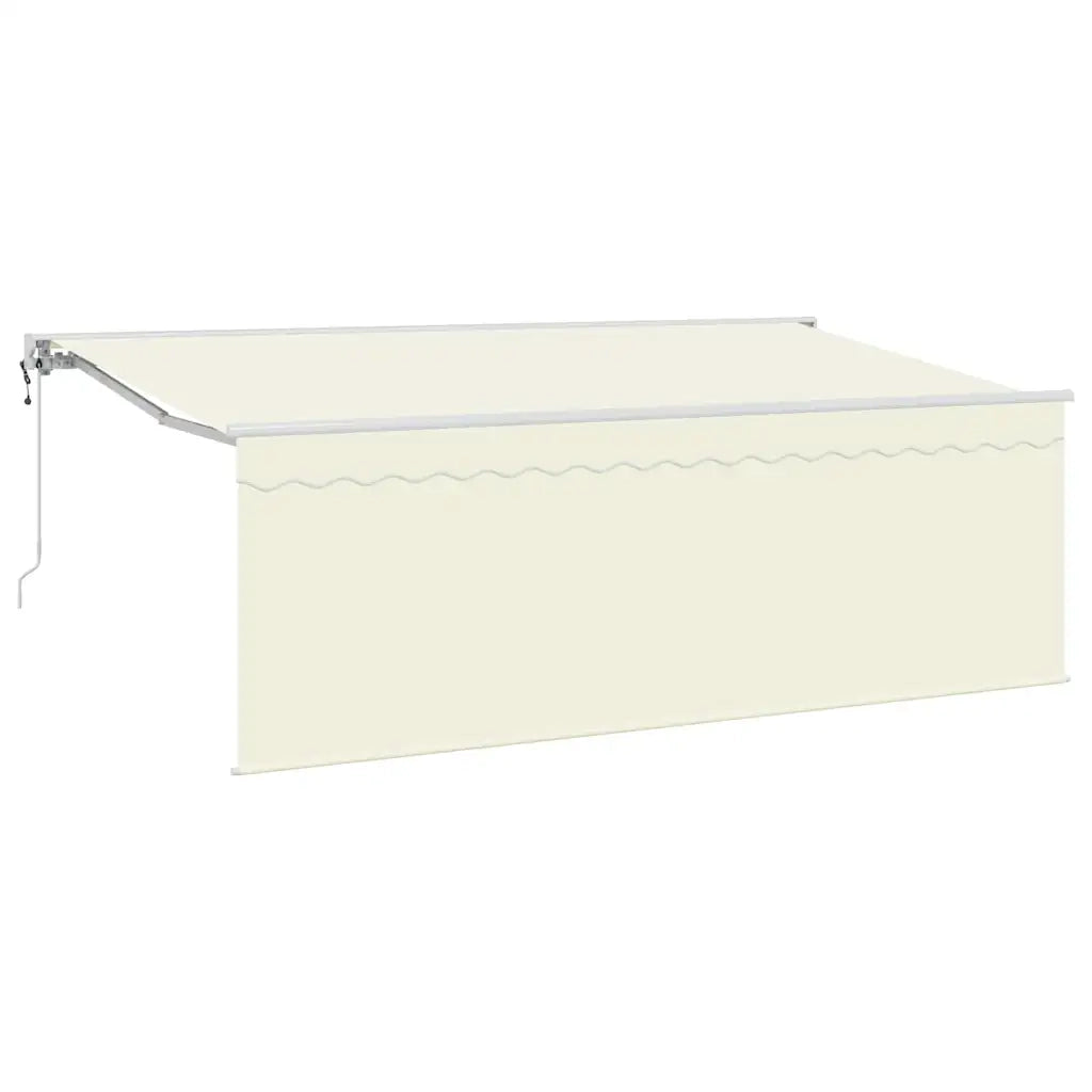 vidaXL Tenda con tende Crema 350 x 200 x 120 cm Tessuto e Metallo