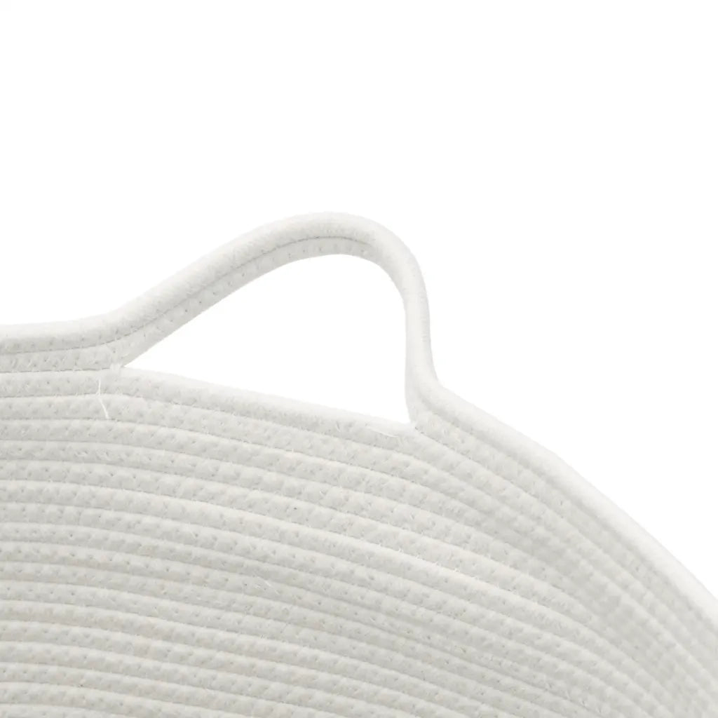 Cesto per Biancheria Marrone e Bianco ?55x36 cm in Cotone CFW7675899