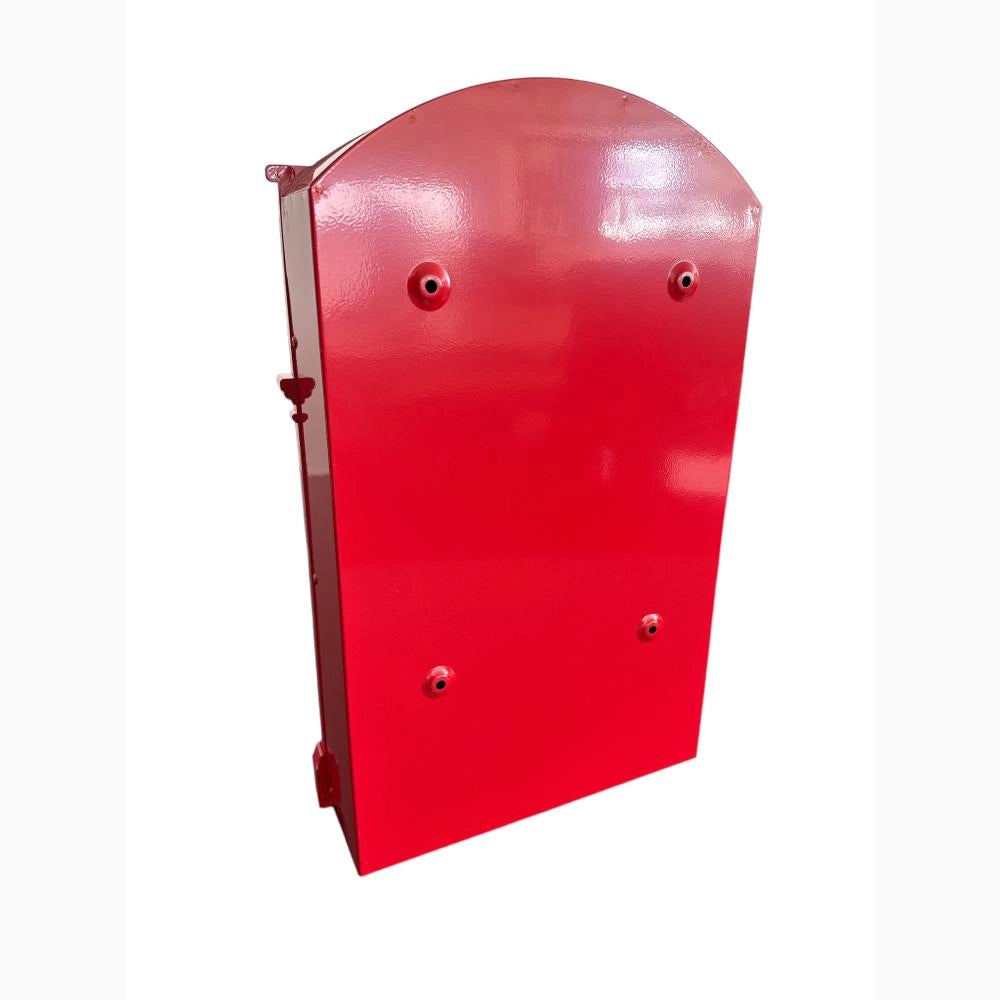 Cassetta Postale Portariviste in alluminio 255x88x405H cm Classico Colore Rosso