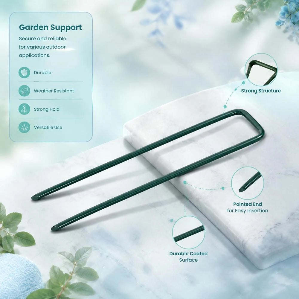 Artificial Turf Nails, 20 Pieces, U-shaped Iron