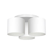 Plafoniera bianca opaca Arden 3 paralumi E27 Luminex