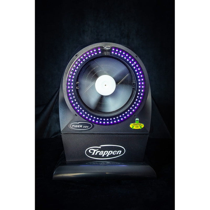 Zanzariera Elettrica ad Aspirazione 13W con Base Trappen Tiger LED Black