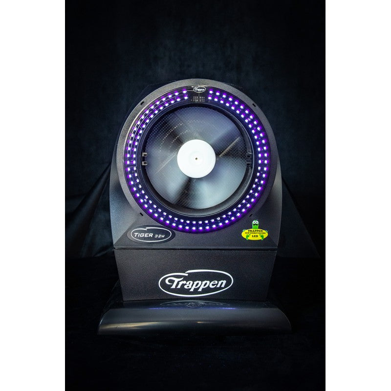 Zanzariera Elettrica ad Aspirazione 13W con Base Trappen Tiger LED Black