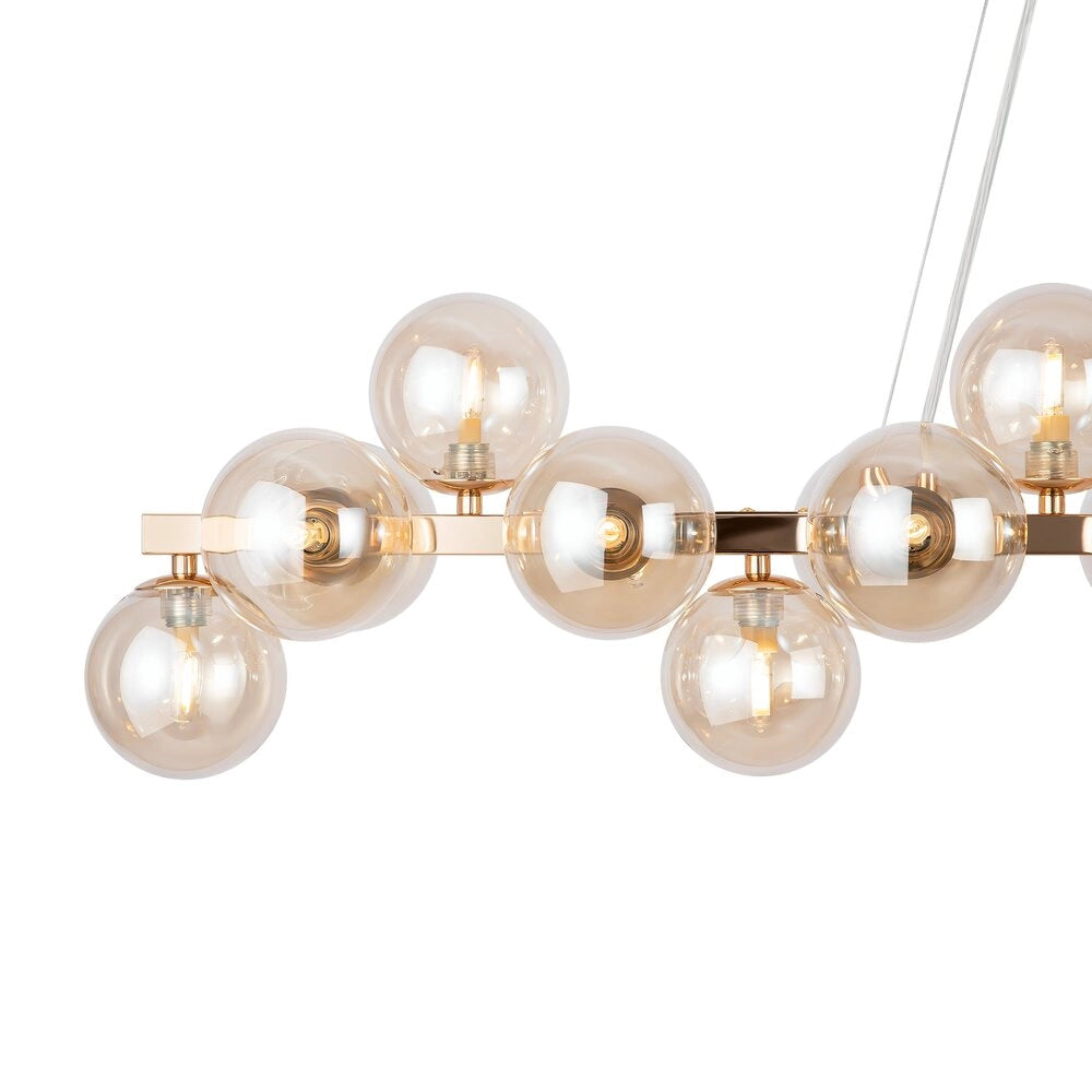 Lampadario Dallas Maytoni ottone 25 sfere vetro G9
